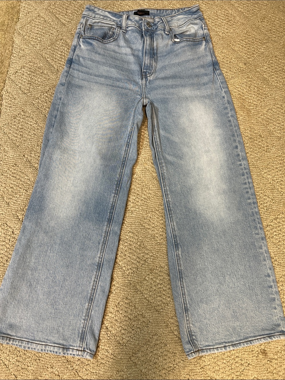 Quince Light Wash Wide Leg Jeans Women’s Size 28